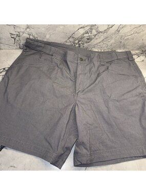 Duluth Trading Men’s Size 46 Relaxed Fit Dryflex Firehose Gray Work Shorts